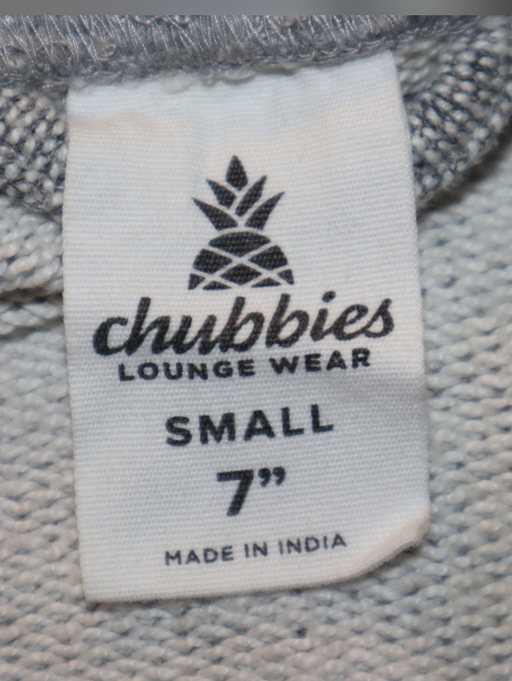 Men's Chubbies The Hook Shots 7" Soft Courtside Grey Shorts Size Small - Picture 6 of 7